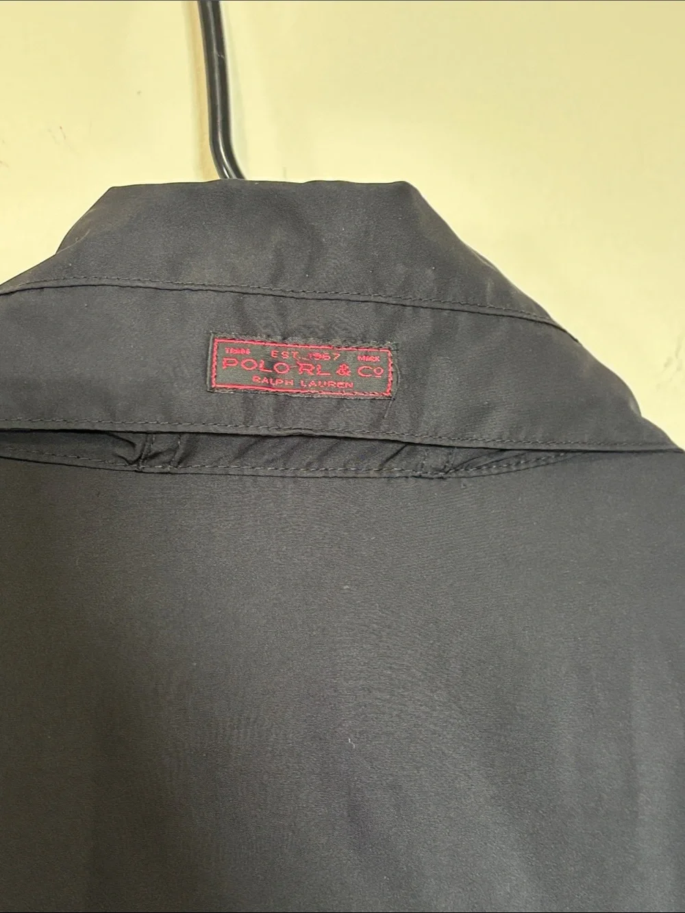 Polo by Ralph Lauren Men’s Black Fleece Jacket with Red Polo Logo Size XXL